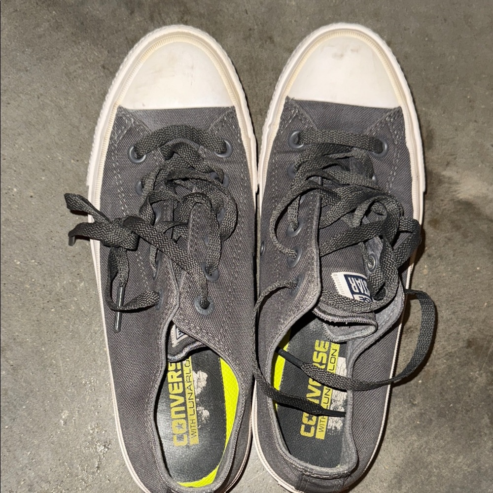 Converse Charcoal Canvas Sneakers
